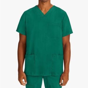 Healing Hands scrubs in green